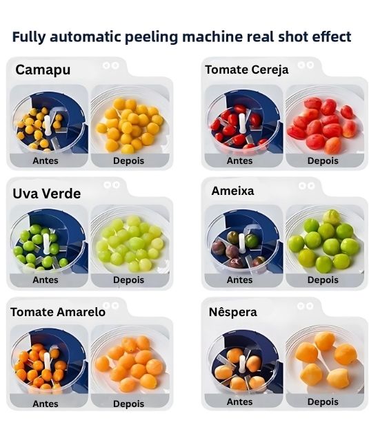 PeelPrime One – Descascador Automático de Frutas e Vegetais