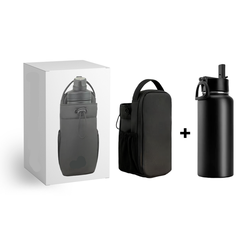 SteelPack Bolsa Magnética para Academia + Garrafa Térmica 1L de Brinde