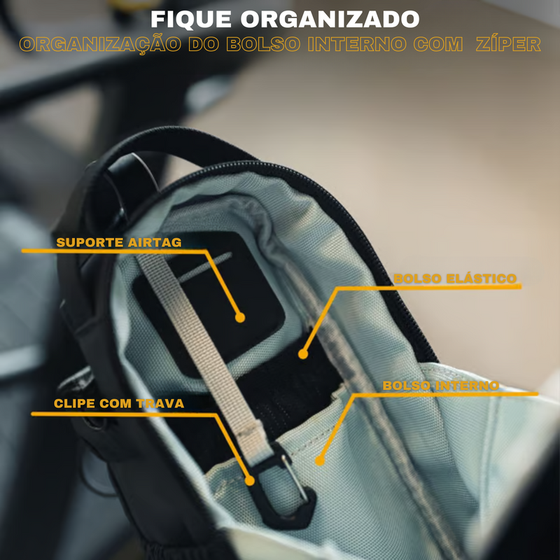 SteelPack Bolsa Magnética para Academia + Garrafa Térmica 1L de Brinde