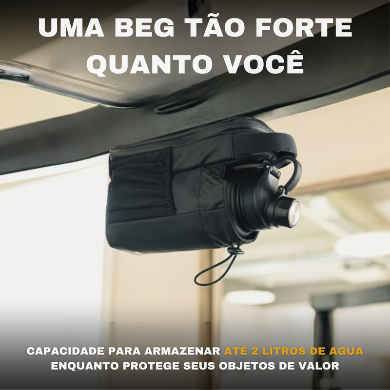 SteelPack Bolsa Magnética para Academia + Garrafa Térmica 1L de Brinde