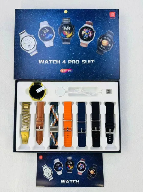 Watch 4 Pro Suit : Compre 1 Relógio e Ganhe 7 Pulseiras + Frete Grátis ⌚️ 