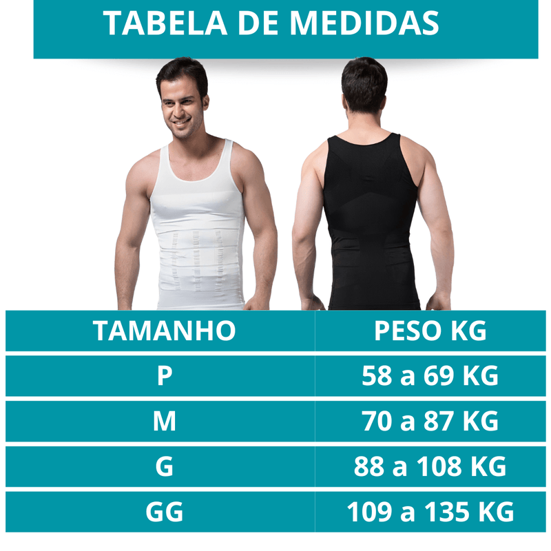 Camisa Masculina de Compressão Ultrafina Fit Shape Pro® + BRINDE EXCLUSIVO