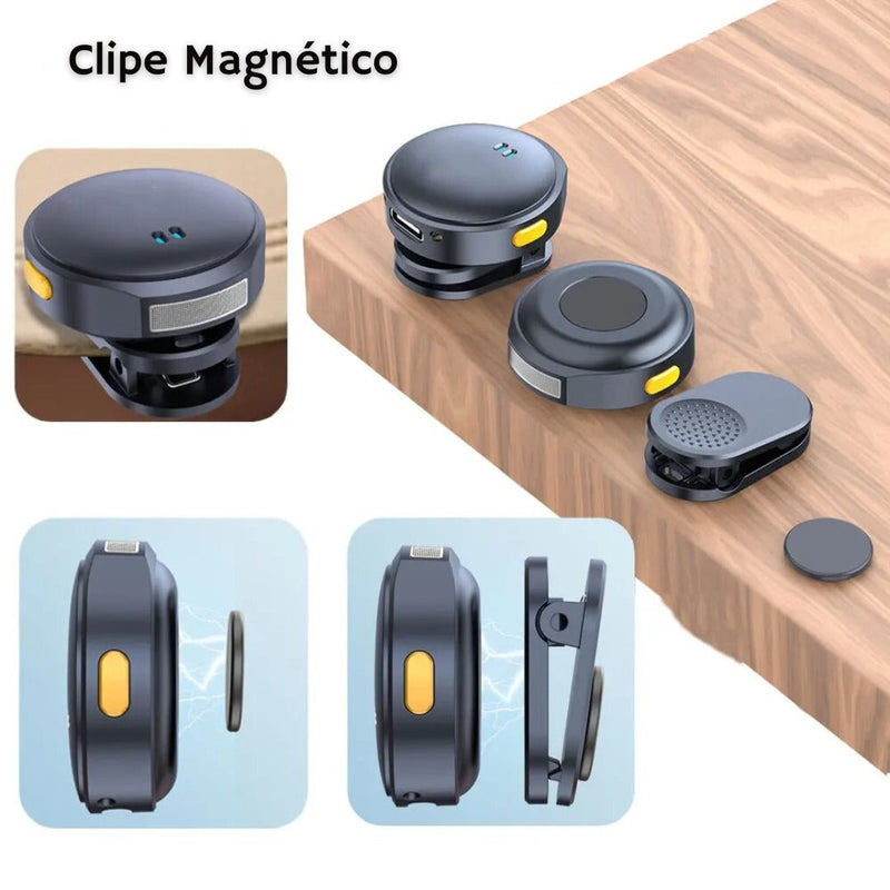Microfone de Lapela FN-19 - Gravação Sem Ruídos e Profissional