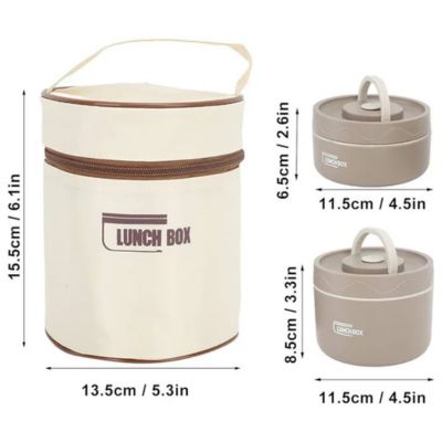 Lancheira Térmica com Potes Térmicos LunchBox