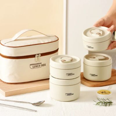 Lancheira Térmica com Potes Térmicos LunchBox