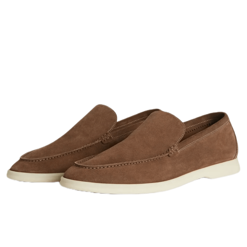 Mocassim Suede Loafer Loro Piana