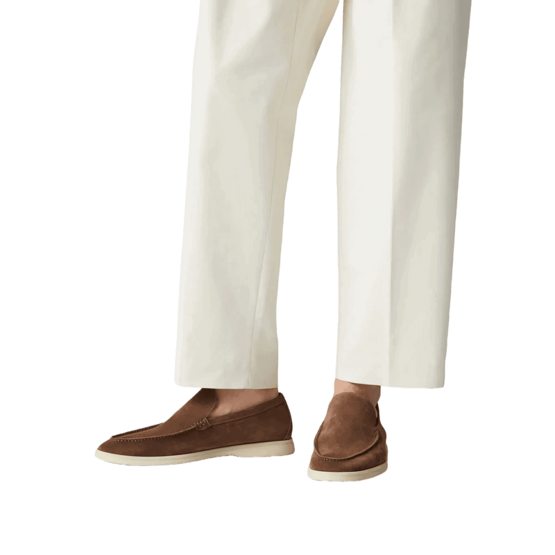 Mocassim Suede Loafer Loro Piana