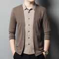 Camisa Cardigan Illusion™ -  Elegância de 2 em 1