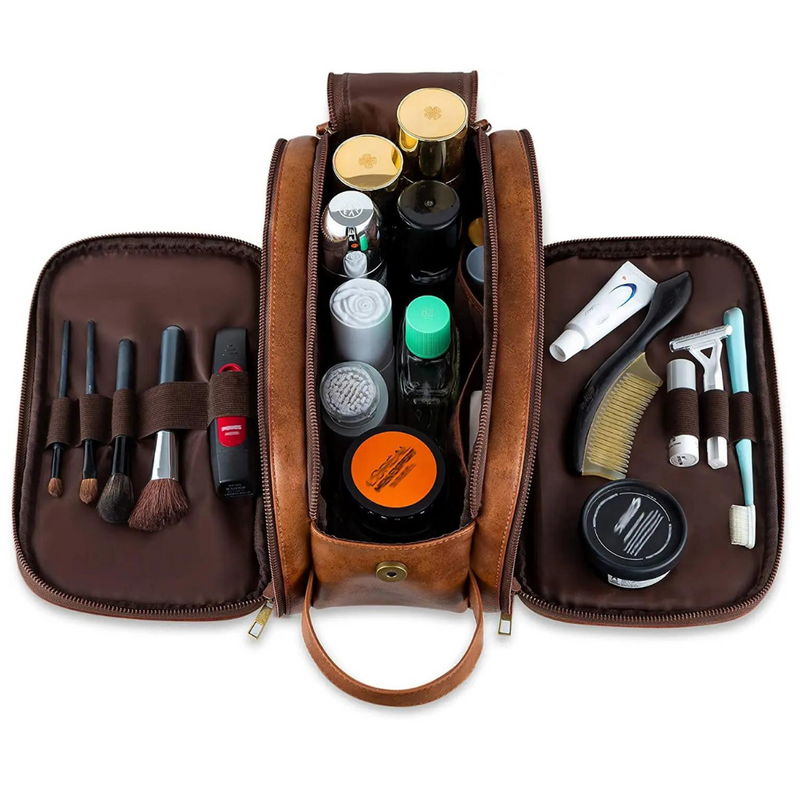 Necessaire Masculina e Feminina de Couro Executive