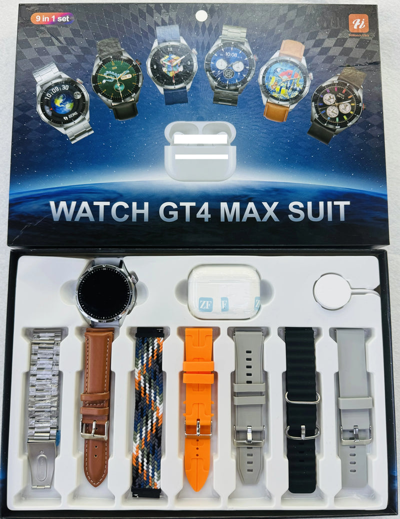 SmartWatch GT4 Max Suit: Compre o Relógio e Ganhe 1 Fone sem Fio + 7 Pulseiras + Frete Grátis! ⌚️ 