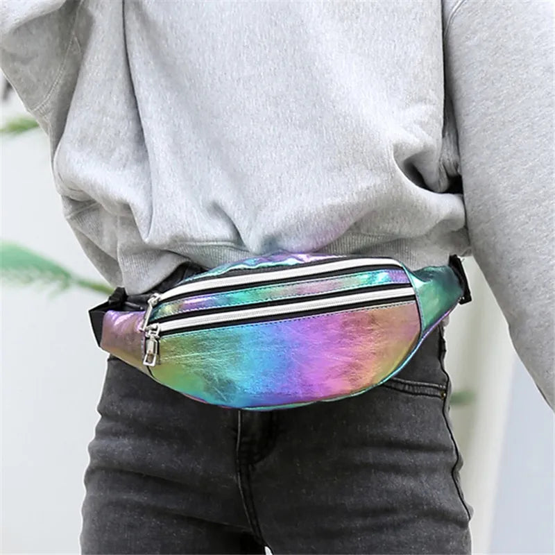 Pochete Holográfica: Estilo e Praticidade no Festival! 🎸 + Frete Grátis! 