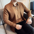 Camisa Layer ™ com Efeito Cardigan de Sobreposição