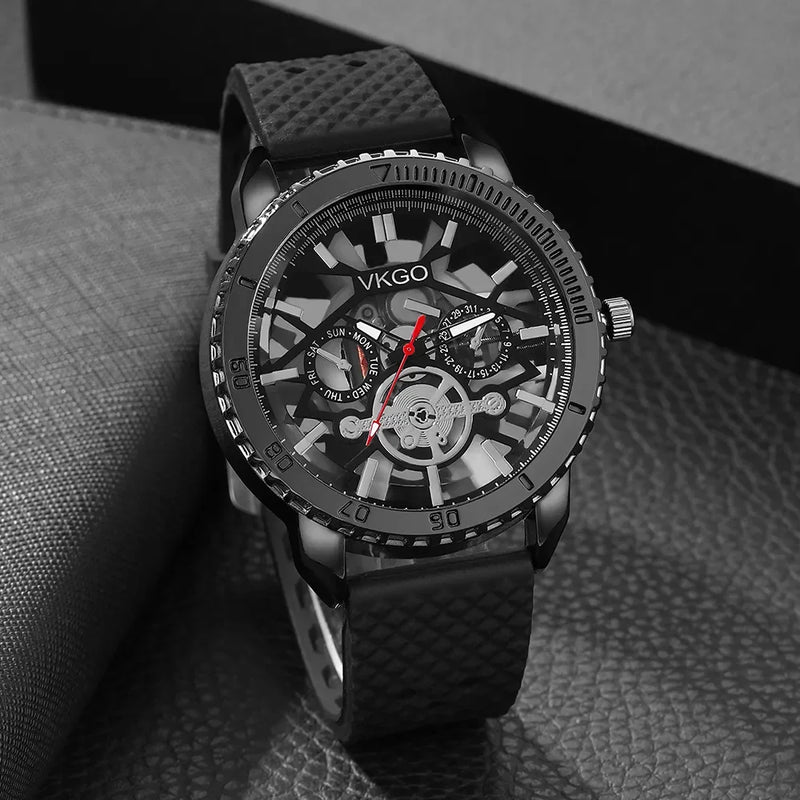 Mens Fashion Quartz Watches Top Brand Luxury Male Clock Watch Sport Mens Wrist Watch Bracelet Set Relogio Masculino