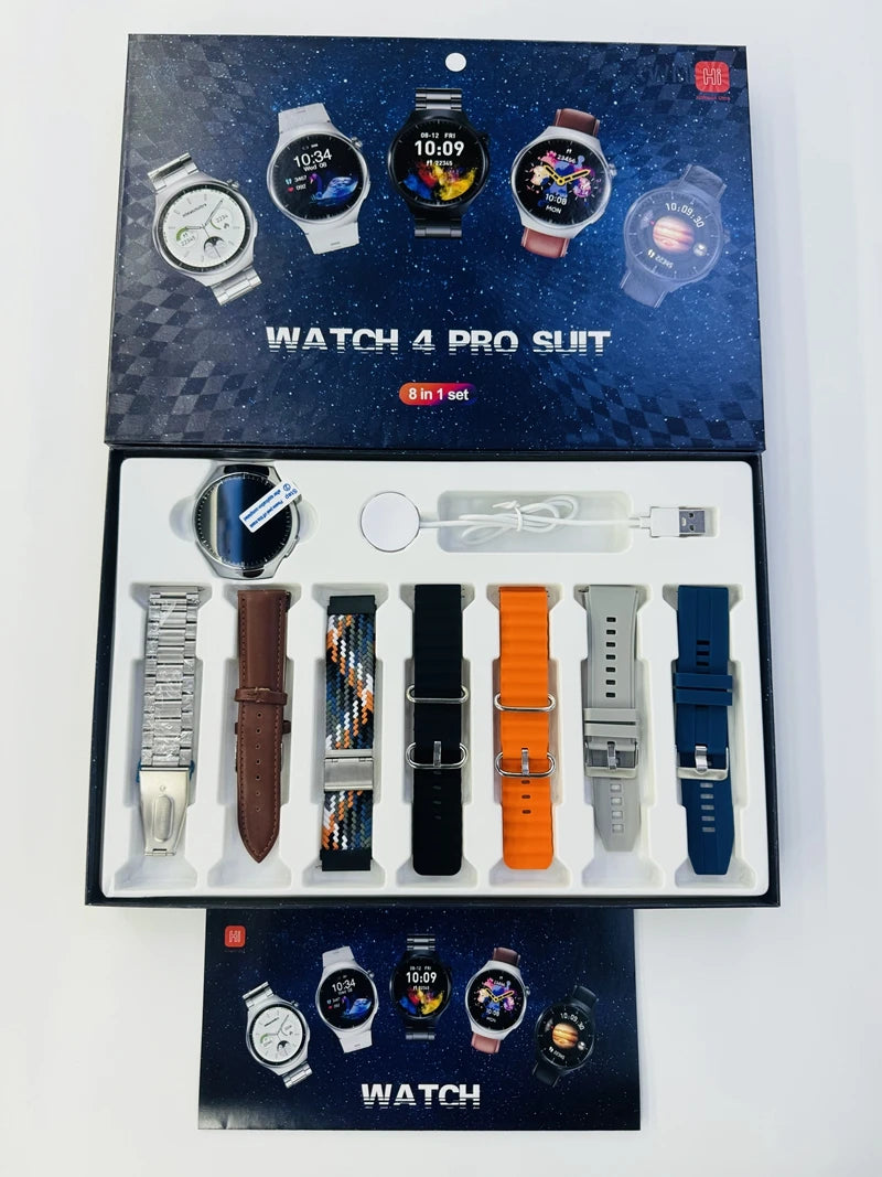 Watch 4 Pro Suit : Compre 1 Relógio e Ganhe 7 Pulseiras + Frete Grátis ⌚️ 