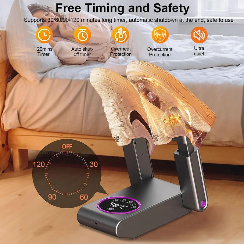 DryStep™ Pro – Secador e Esterilizador de Sapatos 2 em 1 
