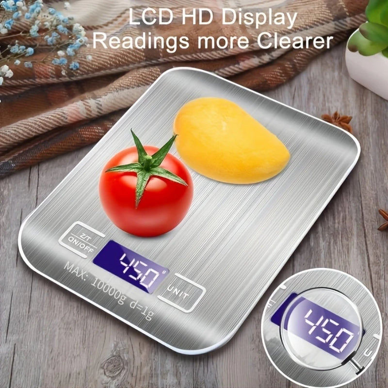 Balança Digital Suprema: Precisão Extrema de 10kg/1g - Ideal para Cozinha e Rotina Fit! 🎯🍽️