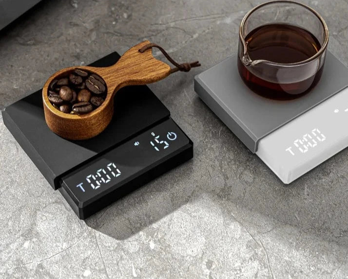 Balança de Café Espresso Tiny: Mini, Smart com Timer, Alta Precisão e USB 🔋☕