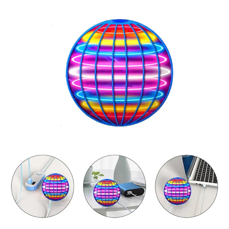 Bola voadora Boomerang Flyorb - Magia com luzes led