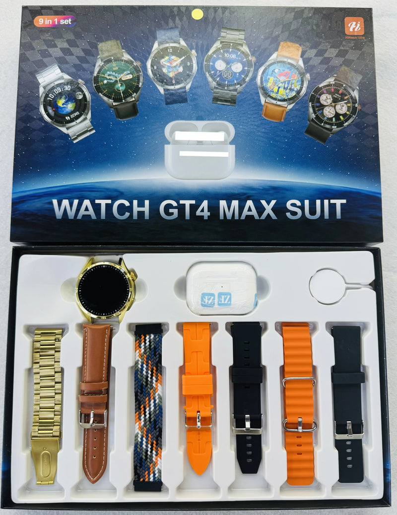 SmartWatch GT4 Max Suit: Compre o Relógio e Ganhe 1 Fone sem Fio + 7 Pulseiras + Frete Grátis! ⌚️ 