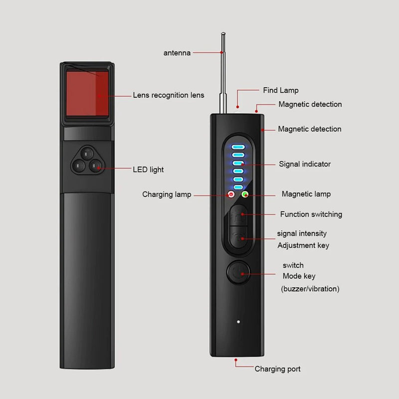 Detector de Câmeras Espiãs X13: Segurança Máxima para seu Festival! 🎸🔍