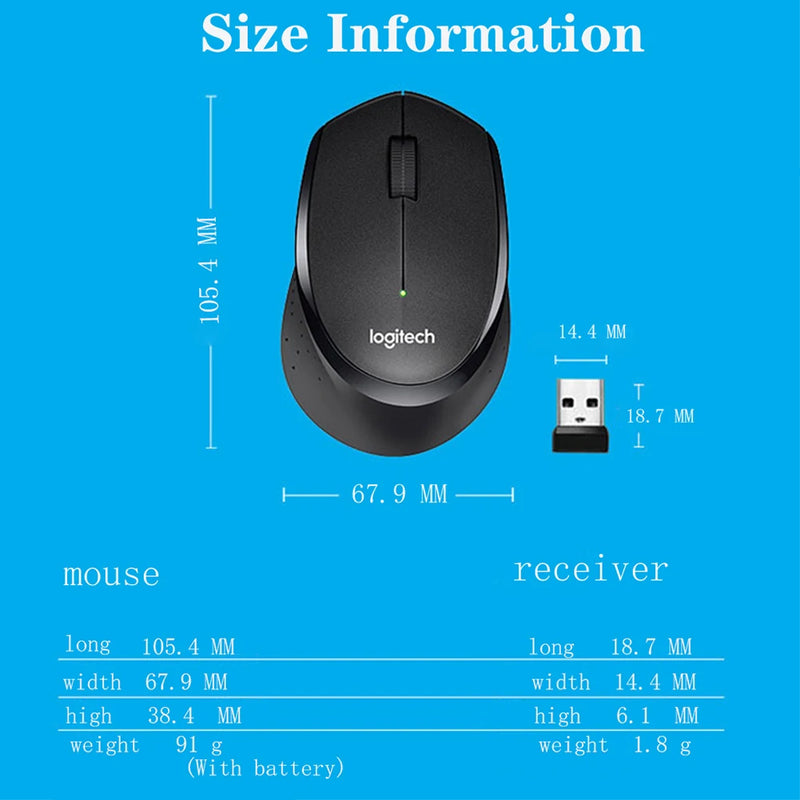 Mouse Wireless Logitech M330: Silencioso e Ergonômico para Escritório e Casa 🖱️