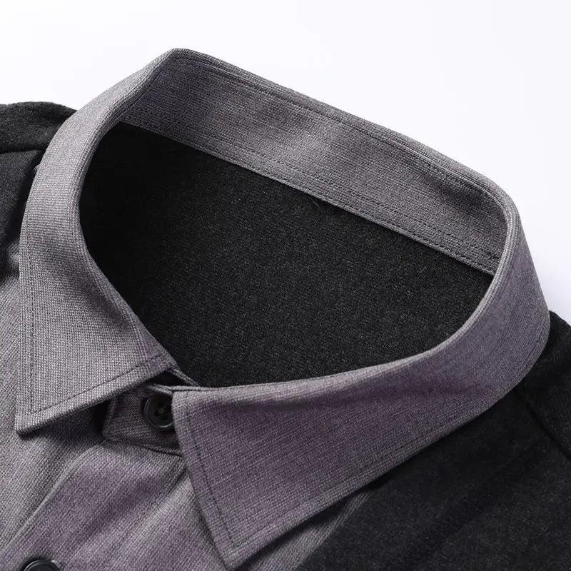 Camisa Cardigan Illusion™ -  Elegância de 2 em 1