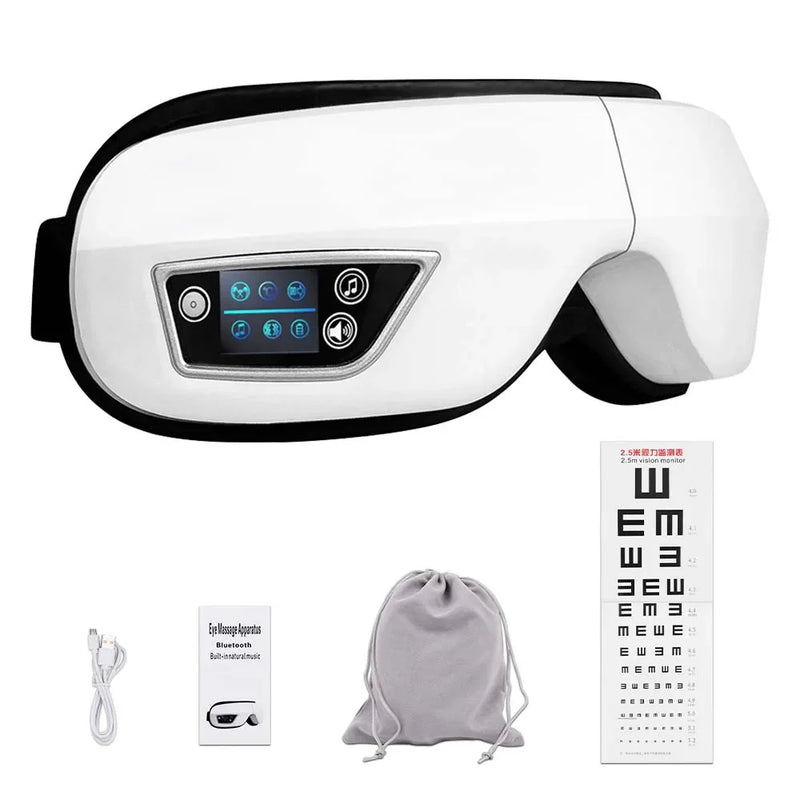 SPA Vision: Massageador Ocular com Compressão Quente e Bluetooth 👓✨