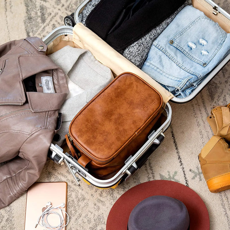 Necessaire Masculina e Feminina de Couro Executive
