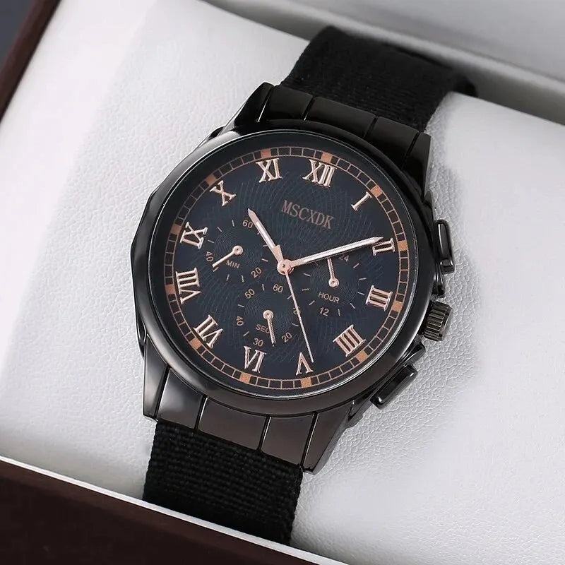 Relógio Masculino MSCXDK - Estilo Casual com Pulseiras Extras + Frete Grátis! ⌚✨