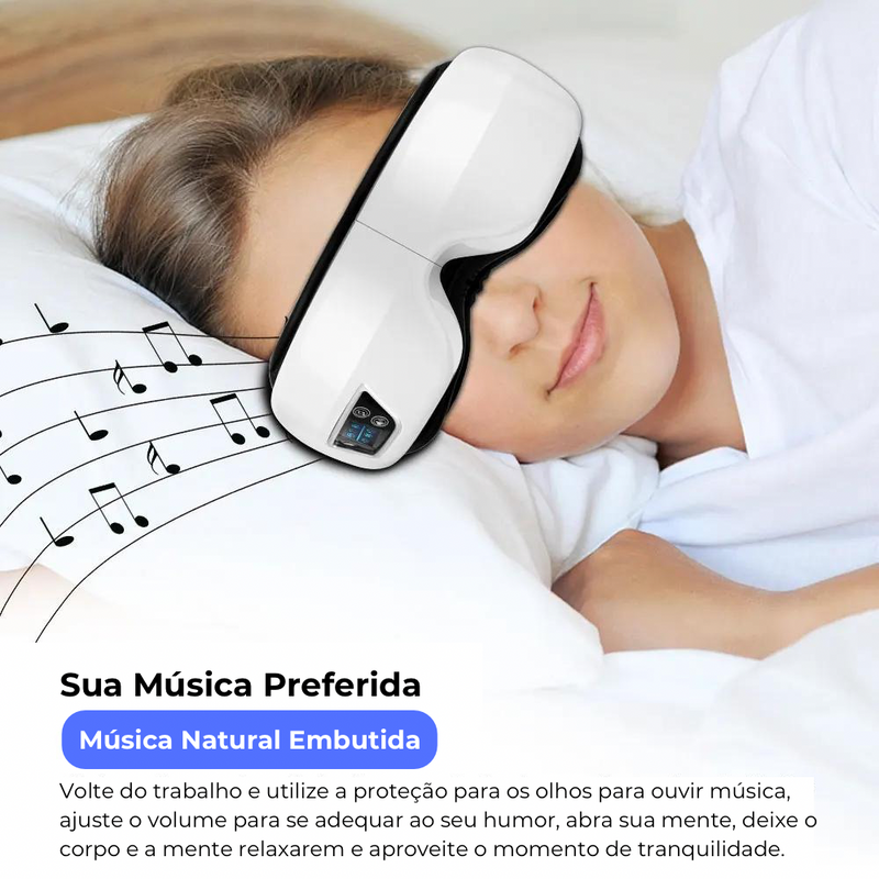 SPA Vision: Massageador Ocular com Compressão Quente e Bluetooth 👓✨