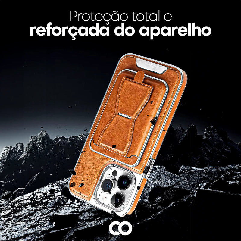 Case Protetora em Couro com Sistema MagSafe | Forged
