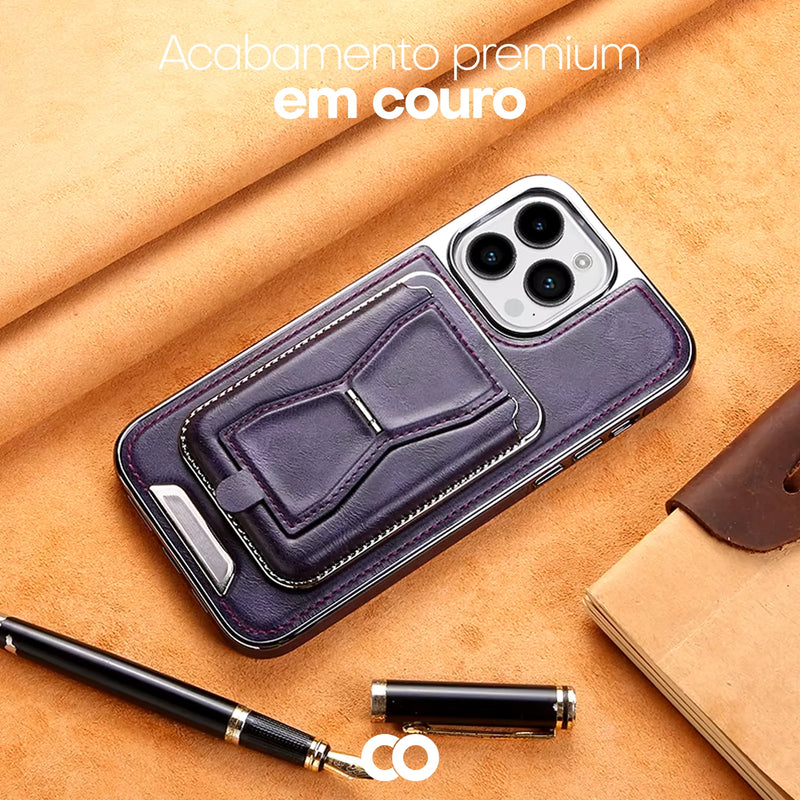 Case Protetora em Couro com Sistema MagSafe | Forged