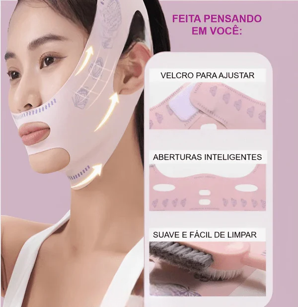V-Revitalize - Máscara para Suavizar Rugas, Papada e Modela o Rosto