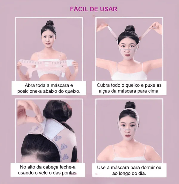 V-Revitalize - Máscara para Suavizar Rugas, Papada e Modela o Rosto