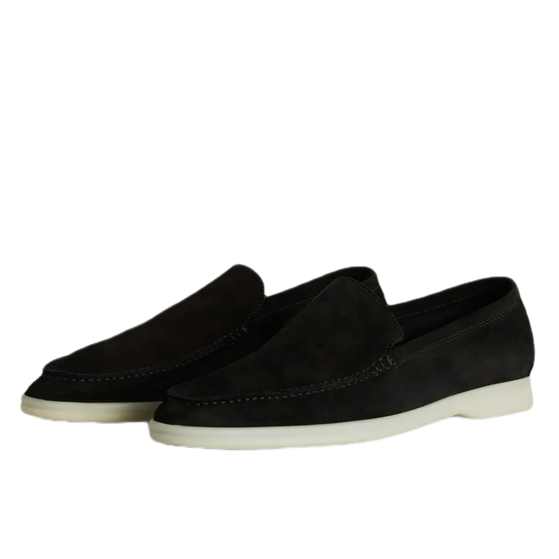 Mocassim Suede Loafer Loro Piana